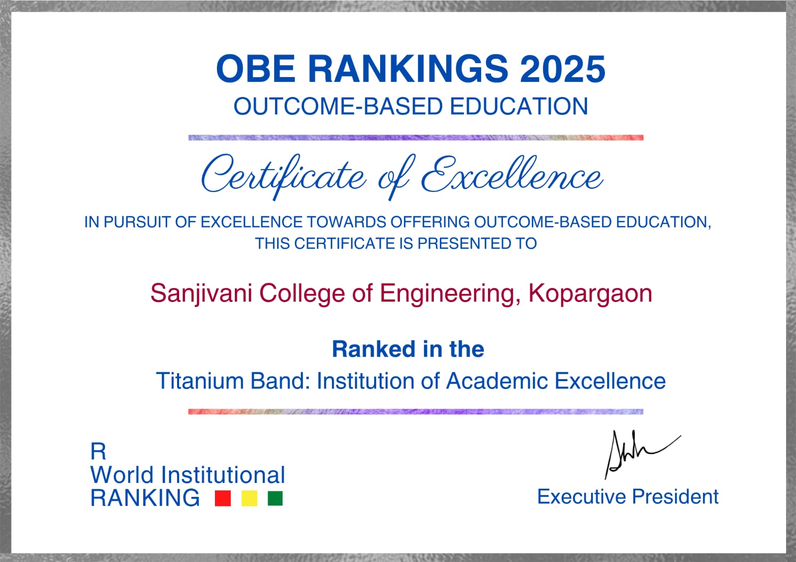 OBE Ranking 2025